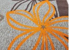 Мокетен килим ERIKA 8013 beige/orange